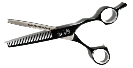 black thinning shears